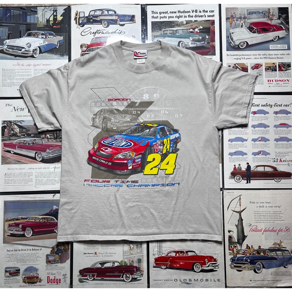 Jeff Gordon #24 DuPont NASCAR T-Shirt Men's XL Chase Authentics Racing Tee